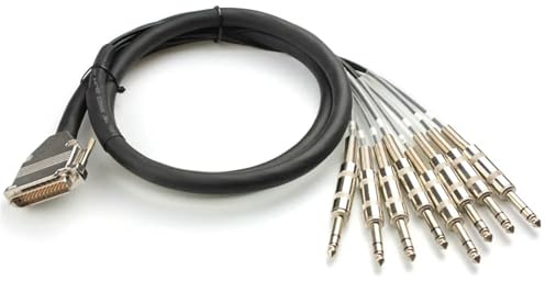 Cavo D-Sub a 25 pin con jack TRS. Cavo seriale DB-25 Van Damme multicore con cablaggio a serpente da 3 m.
