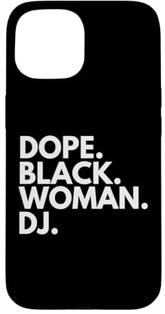 Custodia per iPhone 15 Dope Black Woman DJ Empowered African American Female DJ