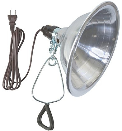 Woods Clamp Lamp Light with Aluminum Reflector; 150W; UL Listed; 6- Foot Cord