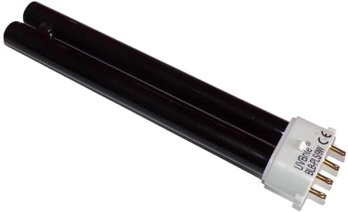 UVBrite PL 9W 2G7 BLB 4-Pin Counterfeit Bank Note Detector UV Bulb | 9000 Hour | UV Money Checker Blacklight Bulb | Safescan 50/70 Replacement