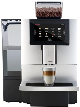 DR. COFFEE F11 Big Plus Automatic Espresso Machine, Coffee Machine with Milk System, Americano and Cappuccino, 24 Coffee Drinks for Office, Hotel and Convenience Store,Sliver colour