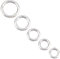 UNICRAFTALE 5 Stk Karabiner Ringe 304 Edelstahl Schnappverschlüsse 10~20mm Innere Runde Karabinerhaken Schlüsselanhänger Spring Gate Ringe Für Taschen Geldbörsen Schulterriemen Schlüsselanhänger
