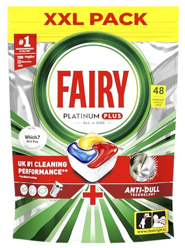 Fairy Platinum Plus Deep Clean Lavavajillas - 48 tabletas