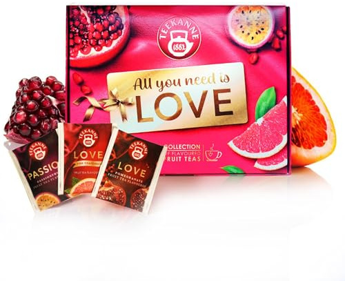 Teekanne Love Collection, Coffret de Thé aux Fruits, 3 Boîtes de 10 Sachets