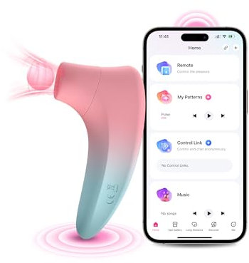 LOVENSE Tenera 2 Klitoris Sauger für Frauen, Klitoris Stimulator, Druckwellenvibrator mit Vibrationen, Auflege-vibrator, Leise Starke Klitoris-Stimulation, Sex Spielzeug für die Frau Paare