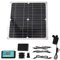 Solar-Wasserpumpen-Set mit Zeitsteuerung, Solarbetriebene Wasserpumpe, Tauchpumpe, 50 W Solarpanel für Gartendekoration, Pool, Vogelbad