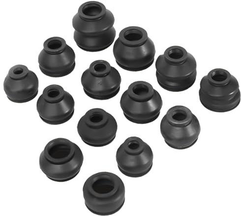 Ball Joint Dust Cover Kit - 14 Pcs Rubber Dust Boots for Ball Joints and Tie Rod Ends - Universal Fit,Easy Installation, Vehicle Maintenance Protection