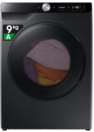 Samsung Lavasciuga Slim AI Control EcoDosatore WD90DG6G94BB, 9+5 kg, Wifi, Ecodosatore, AI Wash, Carica Frontale, 60L x 85H x 48P cm