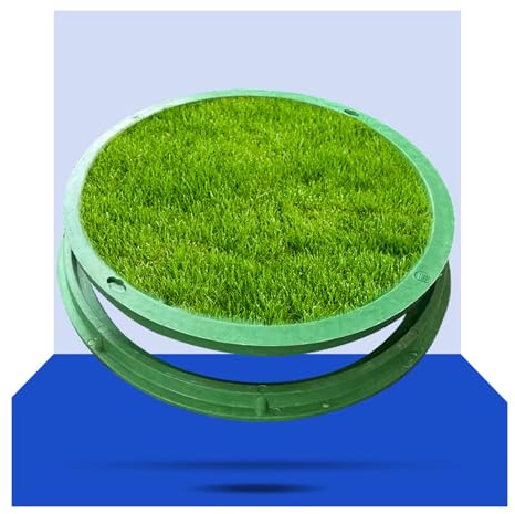 Couvercle de regard,Couvercle de réservoir de regard,plastique Couvercle de réservoir de regard,Résistant aux chutes et forte capacité portante,pour Chaussée D'allée de Cour(A80*80CM/31.5*31.5IN)