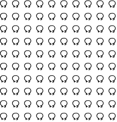 ZIXINNKC 100 PZ 8mm Piccioni Identificazione Anelli per Gamba Fasce per Gamba per Pollame Nessuna Parola Forniture per Piccioni (Nera)