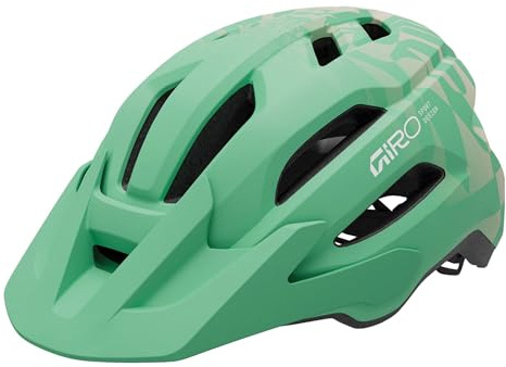 Giro Fixture II Youth Unisex Sport Helmet, Green Rush, In-Mold Construction, Recreation