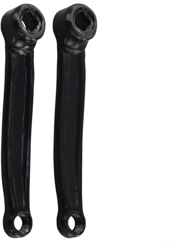 Manivelle de vélo d'intérieur 165 mm trou carré en fer 9/16-20 filetage stationnaire pour vélo Pièce de rechange pour équipement d'exercice à domicile (droite)