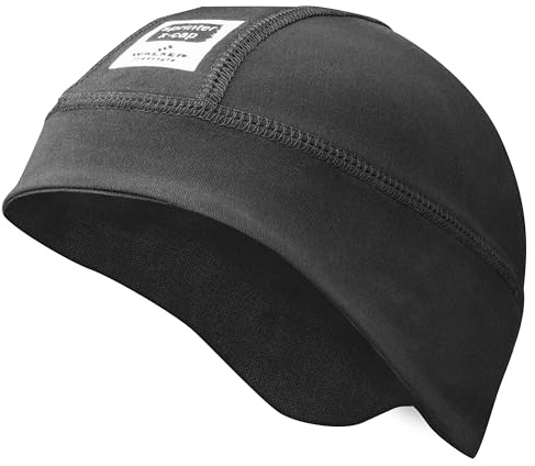 Walser Under hatt, fleecemössa skidhjälm, lätta hatten hjälmen, skidmask svart cykel cap sport mössa storlek XXS / XS 48-51 43611