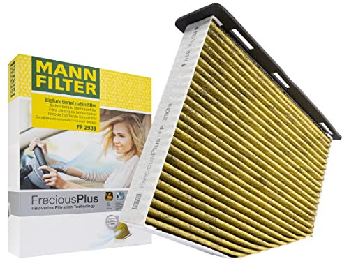MANN-FILTER FP 2939/1 Cabin Air Filter - FreciousPlus Biofunctional Pollen Filter - For right-hand drive vehicles for Cars + Transporters
