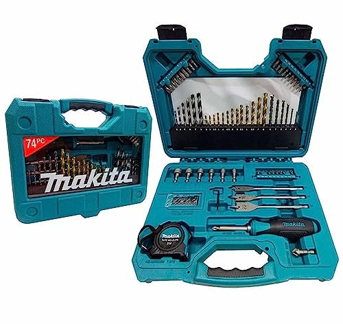 Makita P-90336 Pro Power Tool Accessory Set - Multi-Colour (74-Piece)