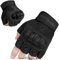 FREE SOLDIER Guanti Sport All'aperto Guanti da Moto Guanti Mezzo Dita Guanti nocche rinforzate Si applica al Ciclismo Airsoft Paintball Arrampicata Escursioni (M,Nero)