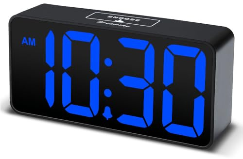 DreamSky Small Digital Alarm Clock for Bedroom with Large Big Numbers