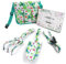 Hortem Garden Tools Set Ladies with Printing Include Trowel, Cultivator and Pruner-Aluminum Gardening Tools, Gifts for Women(4 Piece Green)