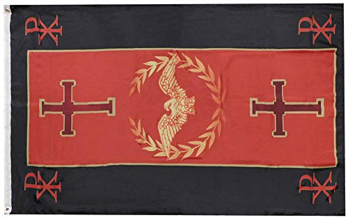 Trade Winds Christian Roman Empire Premium Quality Heavy Duty Fade Resistant 100D Woven Poly Nylon 3x5 3'x5' Flag Banner