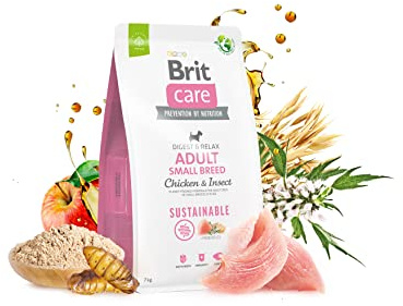Brit Care Dog Sustainable Adult Small Breed Chicken & Insect - dry dog food - 7 kg
