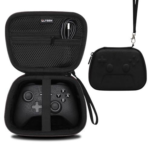 LTGEM Controller Case Compatible with Xbox Core/Xbox Elite Series 2 Core/PlayStation DualSense/GameSir G7 SE/PowerA Gaming Controller, Black