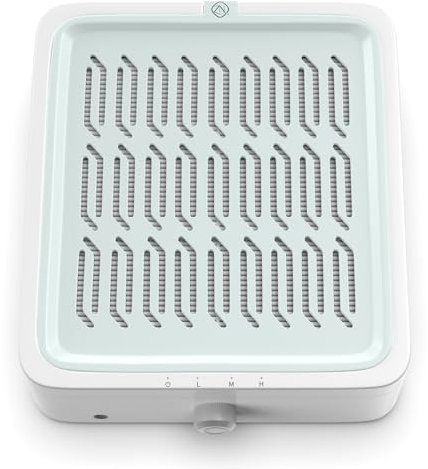 ZIZZON Collecteur de poussière pour ongles à faible bruit avec filtre réutilisable pour Nail Tech, ventilateur à vide de 120 W, extracteur de poussière, machine d'aspiration de poussière électrique