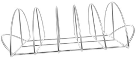 IWOWHERO 1pezzi Inossidabile per BBQ per Steak e Costine Strumento Resistente Rack Antiaderente per