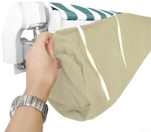 Bâche de store d'extérieur résistante aux intempéries en tissu Oxford pour une protection fiable (254 x 21,6 x 30,5 cm)