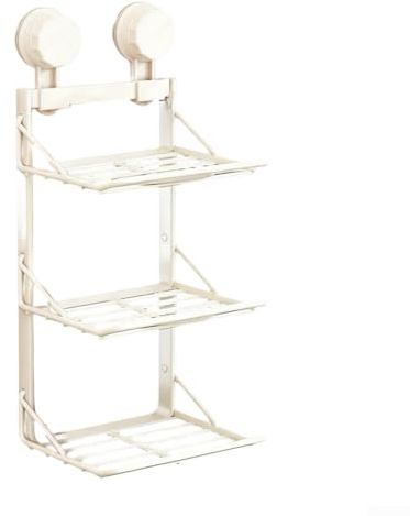 Estante de almacenamiento montado en la pared para uso en cocina con diseño de varios niveles para organizar cuencos platos y herramientas de preparación de alimentos (blanco)