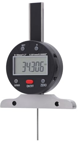 Aolidsive 0-30 Mm Digital Djupmätare, Precisionsmätverktyg, USB-dataöverföring, Tydlig LCD-skärm, Perfekt för Maskinister och Hobbyister