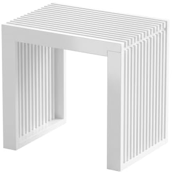 APRTAT Bamboo Dining Bench, 35 inch Farmhouse Decor Indoor Kitchen Table Bench, Entryway Shoe Rack Bench Solid Bamboo Benches for Living Room, Hallway, Bedroom, Bathroom (White, Small)