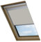 Bloc Skylight Rollo 1 (55/78) für Fakro Dachfenster Blockout, Pale Stein
