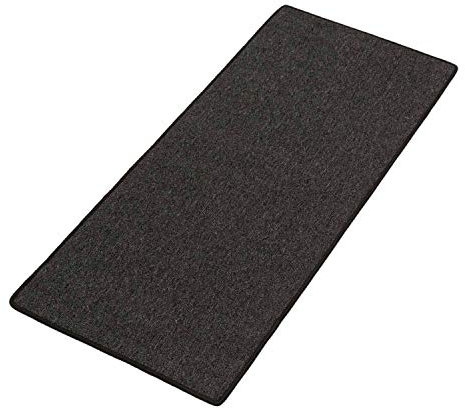 Kettelservice-Metzker Teppich Läufer Teppichläufer Ariston 66cm Breite Anthrazit I in vielen Längen Anthrazit Läufer 66 x150cm (BxL)