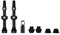 Muc-Off 1051 Black Tubeless Presta Valves, 44mm - Premium No Leak Bicycle Valves With Integrated Valve Core Removal Tool