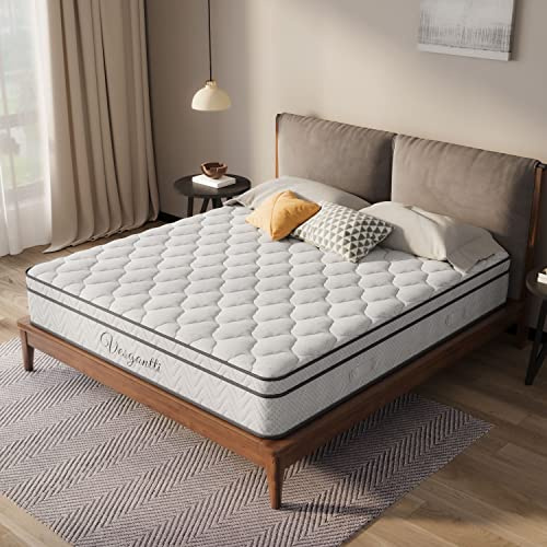 Vesgantti Matelas 100x200cm, 26cm Épaisseur, Matelas à Ressorts Ensachés Indépendant, Multicouches Extra Confort 7 Zones, Ferme Moyenne, Orthopédique, Oeko-tex (H3, Box-Top)