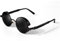 GQUEEN Retro Runde Steampunk Polarisierte Sonnenbrille Herren Damen UV400,MTS2