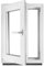 Fenster Kellerfenster Kunststofffenster Kunstoff weiß BxH 70 x 75 cm DIN Links - ALLE GRÖßEN - 2 fach Verglasung BxH 700 x 750 mm - Funktion Dreh-Kipp - BauPlaza