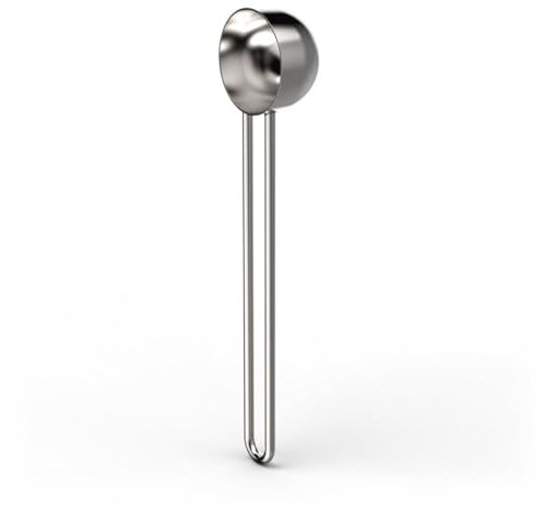 Xavax Kaffesked rostfritt stål (kaffemätningssked lång 16,8 cm, doseringssked för 6 g eller 15 ml kaffe, matcha, te, kakao, bakingredienser, enkel dosering, kaffemätningssked för upphängning)