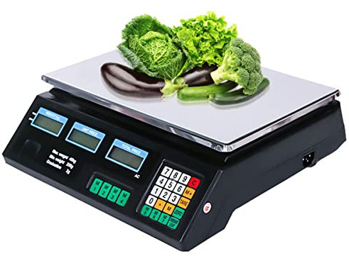 Bilancia digitale da cucina, bilancia elettronica for alimenti, bilancia elettronica for negozi commerciali Display LCD da 40 kg Calcolo digitale dei prezzi Conteggio bilancia for alimenti for aliment