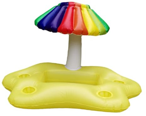 BCOATH Cup Holder Inflatable Pool Cooler Hot Tub Floating Tray Ice Cube Compartment for Parties