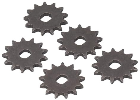 Tbest Piñón de Motor 13T, 5 Piezas T8F 13T Piñón de Cadena Scooter Eléctrico Motor Piñón del Motor Piñón de Cadena del Motor de 0,4 Pulgadas de Diámetro Interior para 47cc 49cc Mini