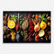 ARTHUB® Crédence de Cuisine en Verre 60x100 cm, Closeup Pices | Protection Contre Les éclaboussures, Revêtement Mural en Carreaux, Plaque en Verre, Verre trempé, Aliments, Épices
