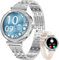 CIVO Smartwatch Damen Fitness Uhren: Wasserdicht Sport Fitnessuhr mit Telefonfunktion - Tracker Smart Watch Silber Kompatibel Android iOS