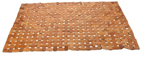 WRITWAA Estera De Bambú Antideslizante De Madera para Baño Ducha Sauna o SPA Plegable y Portátil para Suelo Interior