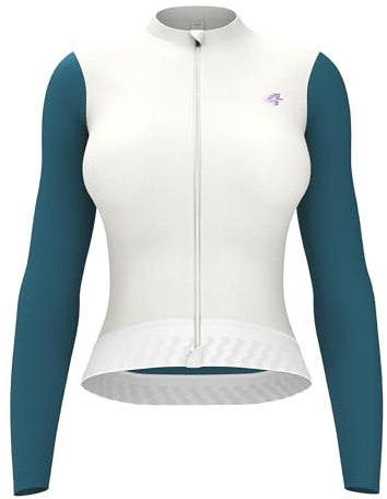 LAMEDA Maillot de Cyclisme à Manches Longues pour Femme Maillot Vélo Respirant Séchage Rapide