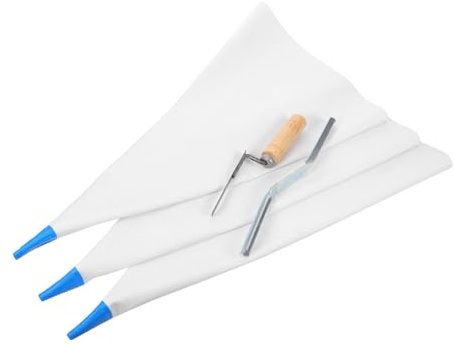 VILLCASE Sacchetto Malta Cementizia Heavy Duty con Beccuccio in per Applicazione Precisa Attrezzi Muratura per Riparazioni e Installazione Piastrelle Resistenti Perdite e Facile