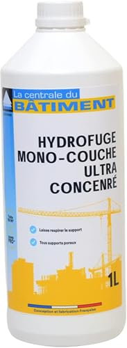 Hydrofuge Ultra Concentré Toiture, Façade, Mur, Terrasse et Sol (=150m2) - Blanc - Acrylique - Hydrofuge Sealant - Imperméabilisant