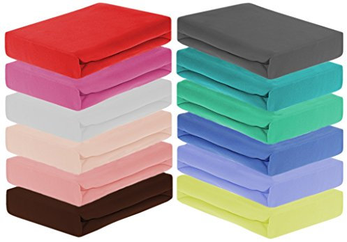 Home-Impression Winter Thermo Soft Fleece Spannbettlaken, Spannbetttücher aus Microfaser Fleece, Laken, Betttuch, Grösse 140-150x200cm, Farbe: BRAUN