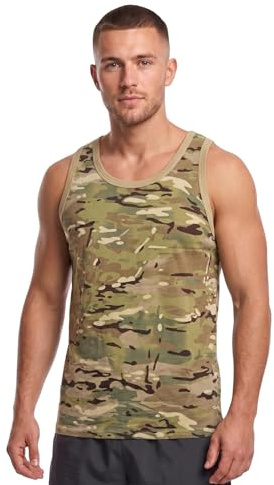 Sleeveless Vest 100% Cotton Army Singlet Military Tank Top Combat Summer Gym Training Camo Bundeswehr Olive Camouflage Muscle Shirt