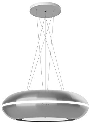 Futuro Futuro Island Mount DUCTLESS ONLY Range Hood 30 | Orbit Inox | Stainless Steel Vent Hood | Modern Italian Exhaust Hood |LED, Ultra-Quiet with Blower